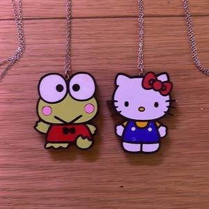 Neivz Hello Kitty and Keroppi necklaces excellent condition